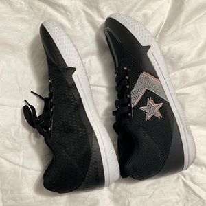 Converse All Star BB EVO mid- black pink, used once indoors. Nearly brand new.